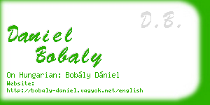 daniel bobaly business card